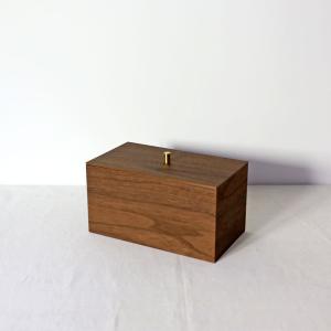 トイレットロール収納箱 2個用 ウォールナットの詳細画像1