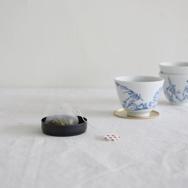 ティーバッグトレー（ブラック）５個セット