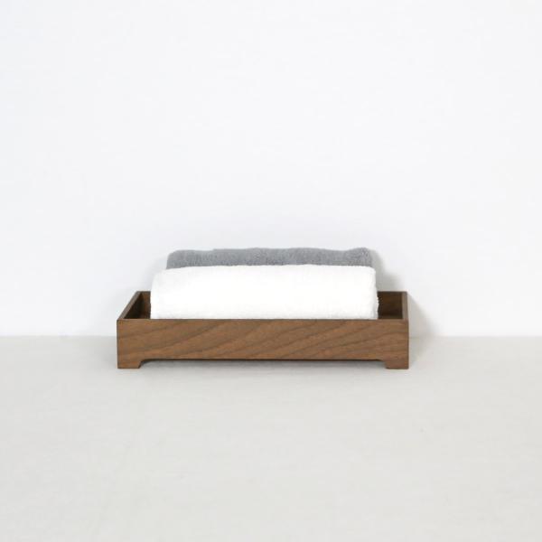 脚付きアメニティトレイ ウォールナット