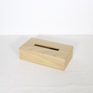 ＜レギュラー/オーク/スライド式＞木製ティッシュボックス｜les