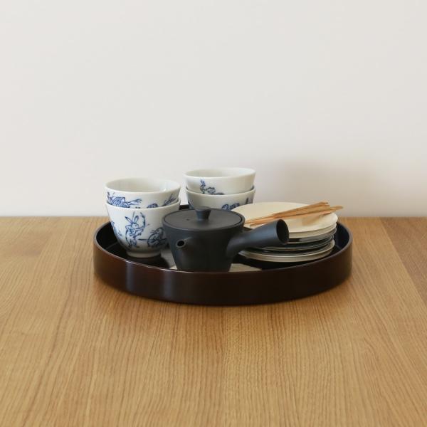 漆のお盆　urushi　直径30cm