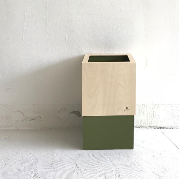 ダストボックスWcube　オリーブ