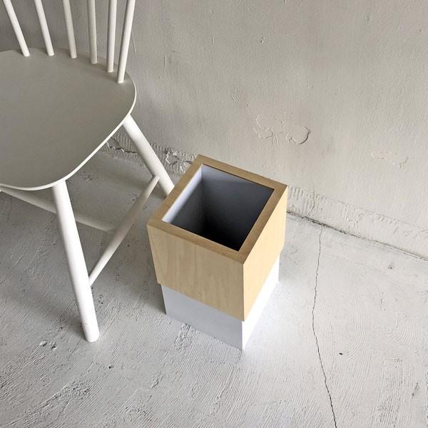 ダストボックスWcube　ホワイト
