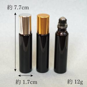 【 ブラック ガラス ロールオン 瓶 】10m...の詳細画像3