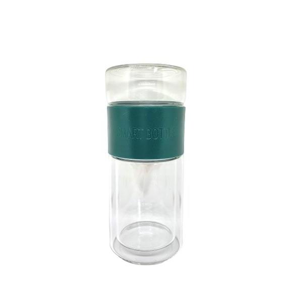 【フィルターイン ボトル】200ml  水出し ガラス ポット ポータブル お茶 冷水筒 麦茶 保温...
