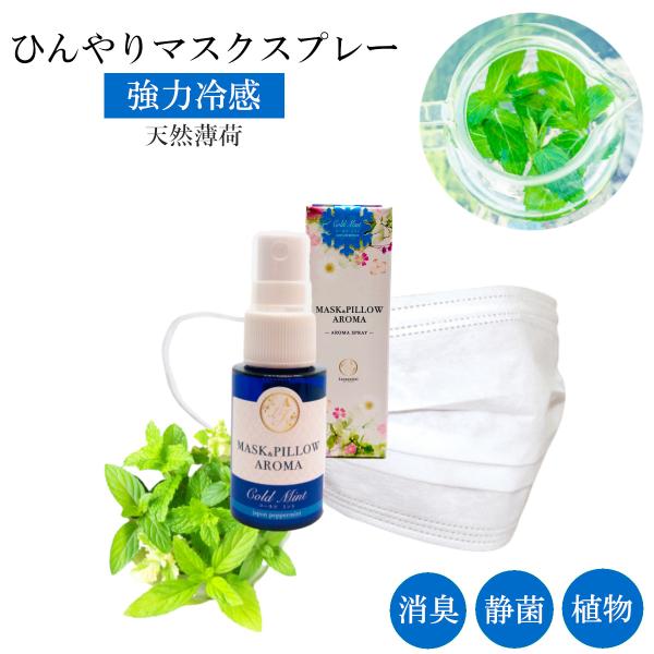 《強力スースー》 マスクスプレー 箱付【 コールド ミント 】20ml｜天然薄荷 ハッカ ひんやり ...