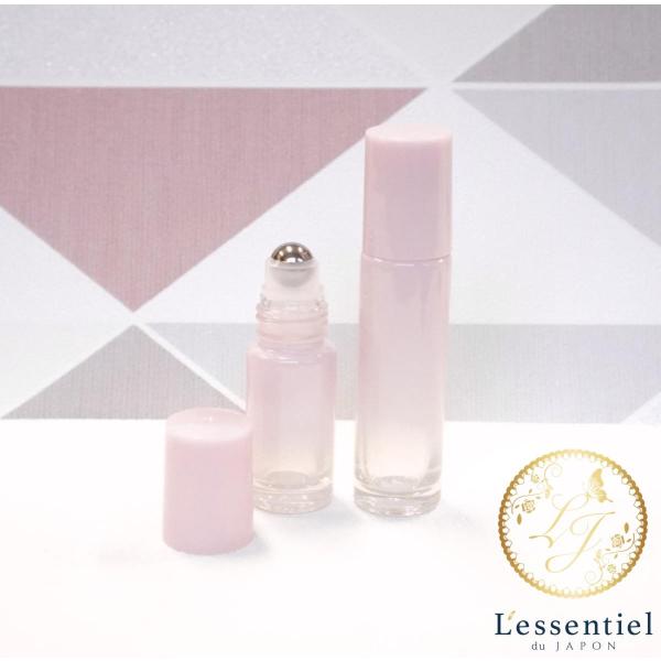 【ロールオンボトル】10ml グラデーション 桜 ピンク サクラ 携帯 化粧 アロマ 器材 遮光 旅...