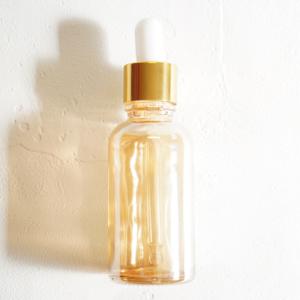 スポイト ボトルグラス】30ml ピンクゴールド オーバル 強化ガラス