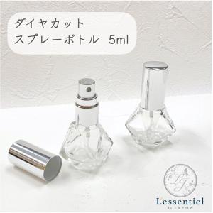 クリスタルカット スプレーボトル】15ml クリア ガラス ゴールド