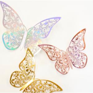 バタフライ立体ウォールステッカー 12ピース 蝶 3d 壁紙 両面テープ シール 蝶々 おしゃれ デコレーション オーロラ 誕生日 結婚式 ウェルカムボード Wall Sticker01 レソンシエル ジャポン レソポン 通販 Yahoo ショッピング