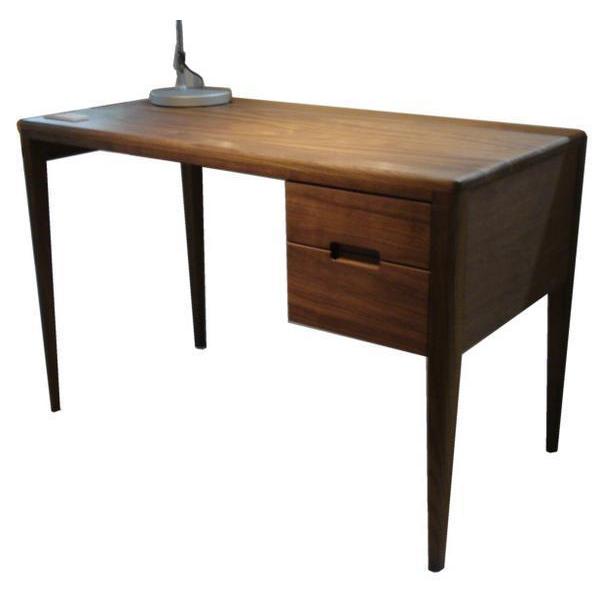 ウォールナット デスク 片袖 北欧風 在宅ワーク リモートワーク 新品 一部地域除く送料無料