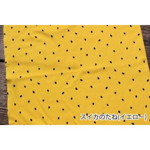 スムースニット生地105cm巾/スイカとメロン...の詳細画像2