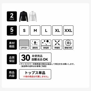 ラッシュガード レディース 長袖 uvカット ...の詳細画像2