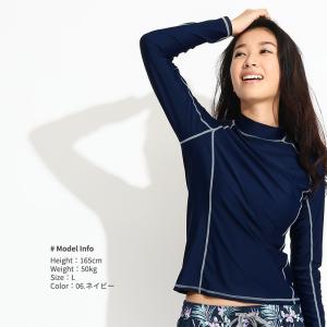 ラッシュガード レディース 長袖 シャツ tシ...の詳細画像1