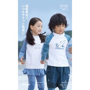 ラッシュガード キッズ 水着 長袖 シャツ t...の詳細画像1