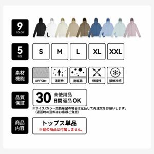 ラッシュガード レディース 長袖 パーカー u...の詳細画像2