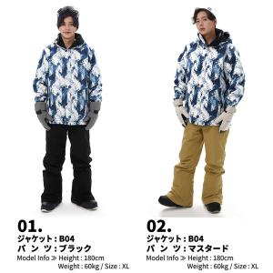 スキーウェア スノーボードウェア メンズ 上下...の詳細画像3