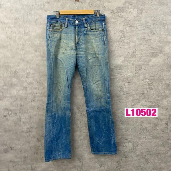 Levi&apos;s リーバイス 513TM デニムジーンズパンツ ライトブルー 赤タブ ジップフライ W2...