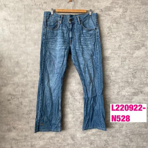 Levi&apos;s 502TM デニムジーンズパンツ ブルー ジップフライ W33L32 実寸W34in ...