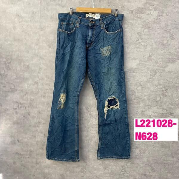 Levi&apos;s 527TM デニムジーンズパンツ インディゴブルー 股上浅 ブーツカット W34L30...