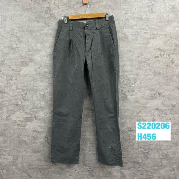 DOCKERS ドッカーズ チノパンツ グレー チェック柄 ジップフライ タック 29×32 実寸W...