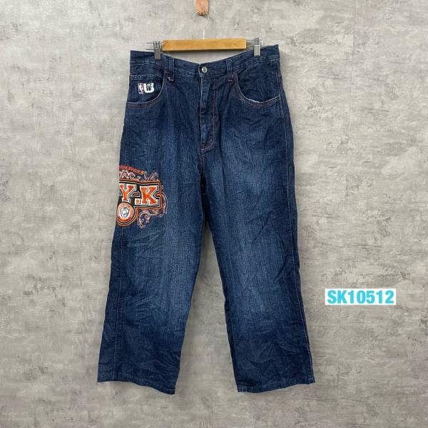 NBA KNICKS UNK DENIM ニックス デニムジーンズパンツ ブルー ジップフライ 32...