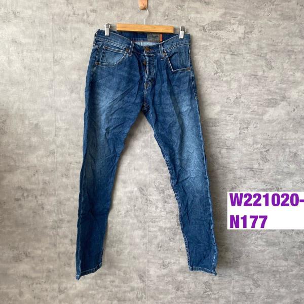 Wrangler デニムジーンズパンツ ブルー COLTON ジップフライ W29L32 実寸W30...