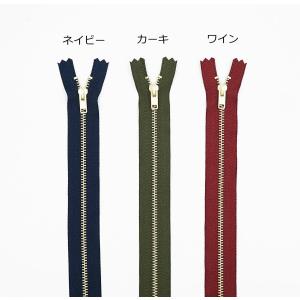YKK 3号メタルファスナー ゴールド 20c...の詳細画像1