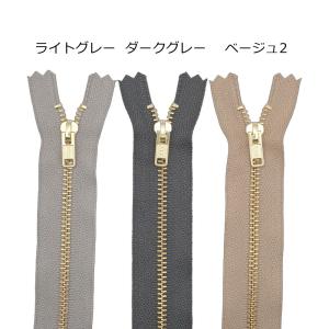 YKK 3号メタルファスナー ゴールド 20c...の詳細画像2