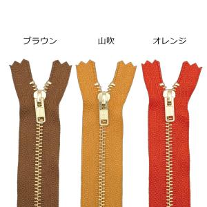 YKK 3号メタルファスナー ゴールド 20c...の詳細画像3