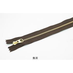 YKK 4号メタルファスナー ゴールド 40c...の詳細画像3