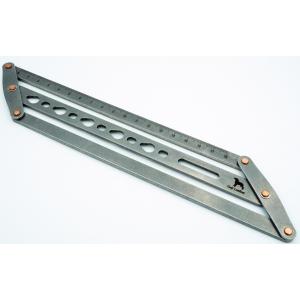 ベルトセンター出し穴あけ定規