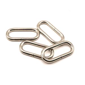 小判カン 黒ニッケル／15mm 4個入 No.8 レザー用金具 レザークラフト