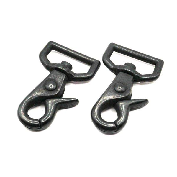 小レバースナップナスカン 24mm ダール 2個入り No.80 レザー用金具 レザークラフト