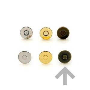 マグネットボタン 12mm アンティーク 割り足式 1組入り レザー用金具 レザークラフト