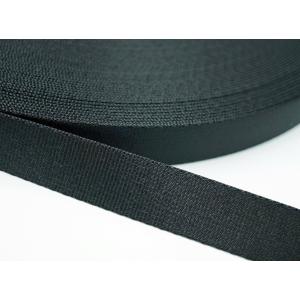 20mm巾ナイロンテープ（黒） 流織（厚）日本製 1m毎カット売り 高密度ナイロンテープ 持ち手やショルダーテープに