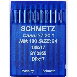 シュメッツ針　DP-17（24〜26番）　丸針　10本入り　工業用ミシン針