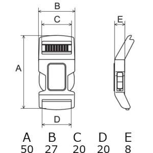 ニフコ 20mmバックル SRC20 NIFC...の詳細画像2