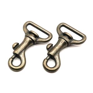 小鉄砲ナスカン 12mm ゴールド(本金) 2個入り H5 レザー用金具 レザー