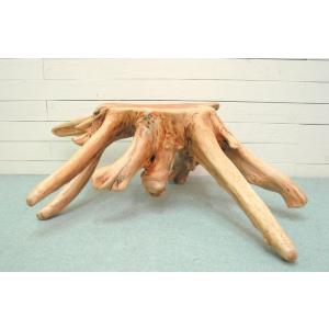 ディスプレイ用大型流木切り株台　ja103  流木アートのレットイットビーのオリジナル流木インテリア...