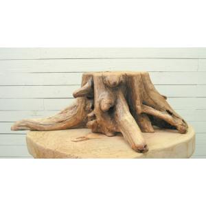ディスプレイ用大型流木切り株台　ja104  流木アートのレットイットビーのオリジナル流木インテリア...