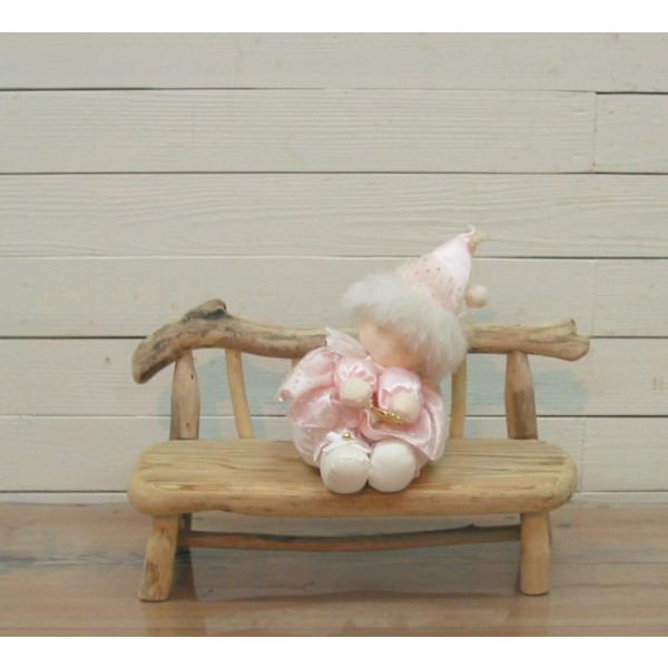 ミニチュア流木ベンチ型飾り台　ja86 オリジナル流木インテリア雑貨 飾り棚 ディスプレイ台 アート...