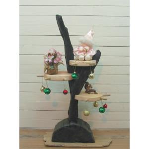 流木アートのレットイットビーの黒流木大型インテリア飾り棚 ja87 オリジナル流木インテリア雑貨