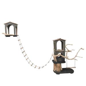 オリジナルバードジムタワー(サブハウス・吊りハシゴ付き)　pb101