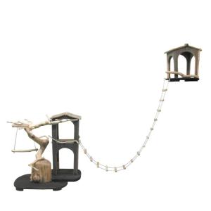 オリジナルバードジムタワー(サブハウス・吊りハシゴ付き)　pb102