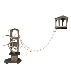 オリジナルバードジムタワー(サブハウス・吊りハシゴ付き)　pb105