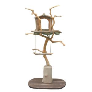 限定オリジナル流木バードジムタワー pb44 オリジナル流木ペット用品