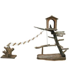 送料無料 オリジナル流木バードジムスタンド pb54 流木アートのレットイットビーのオリジナル流木ペ...