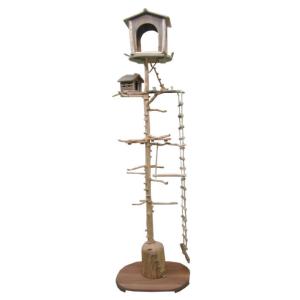 オリジナル大型流木バードジムタワー（ツリーハウスオブジェタイプ）［数量限定計６台］pb76