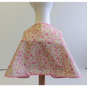 化粧 ケープ 花柄 ピンク 日本製 MELFAの詳細画像3